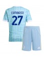 Billige Juventus Andrea Cambiaso #27 Bortedraktsett Barn 2025-26 Kortermet (+ Korte bukser)